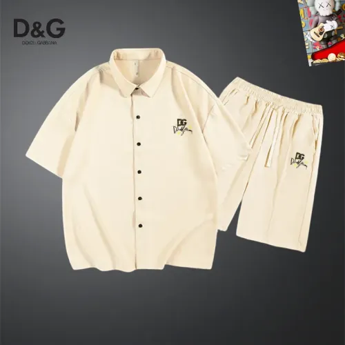 Wholesale Dolce &amp; Gabbana D&amp;G Tracksuits Short Sleeved For Men #1437555 $48.00 USD, Wholesale Quality Replica Dolce &amp; Gabbana D&amp;G Tracksuits