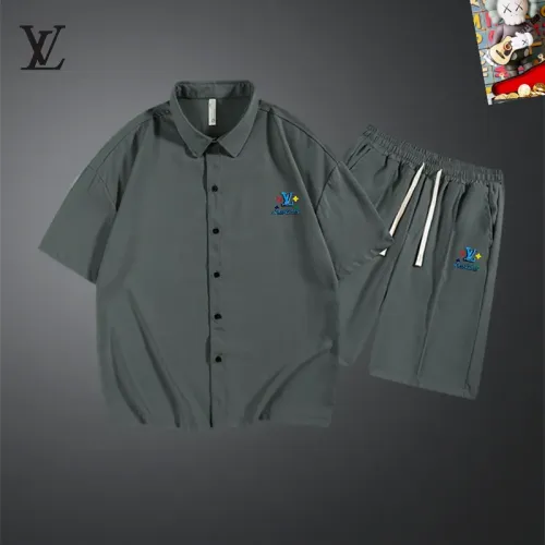 Wholesale Louis Vuitton LV Tracksuits Short Sleeved For Men #1437559 $48.00 USD, Wholesale Quality Replica Louis Vuitton LV Tracksuits