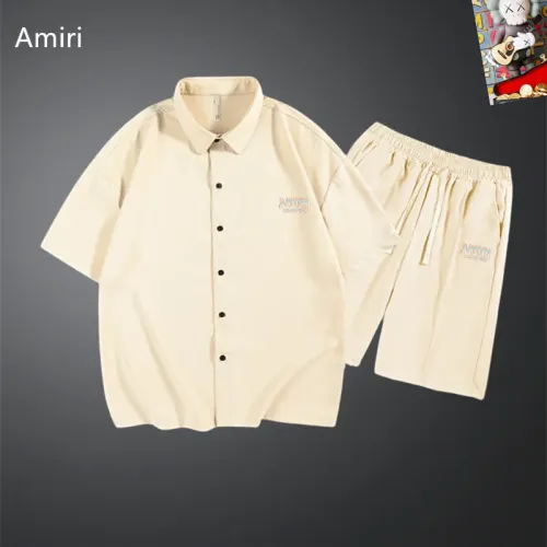 Wholesale Amiri Tracksuits Short Sleeved For Men #1437573 $48.00 USD, Wholesale Quality Replica Amiri Tracksuits