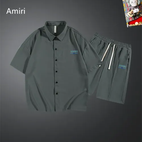 Wholesale Amiri Tracksuits Short Sleeved For Men #1437607 $48.00 USD, Wholesale Quality Replica Amiri Tracksuits