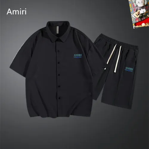Wholesale Amiri Tracksuits Short Sleeved For Men #1437608 $48.00 USD, Wholesale Quality Replica Amiri Tracksuits