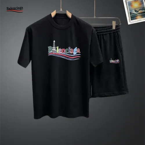 Wholesale Balenciaga Fashion Tracksuits Short Sleeved For Men #1437664 $48.00 USD, Wholesale Quality Replica Balenciaga Fashion Tracksuits