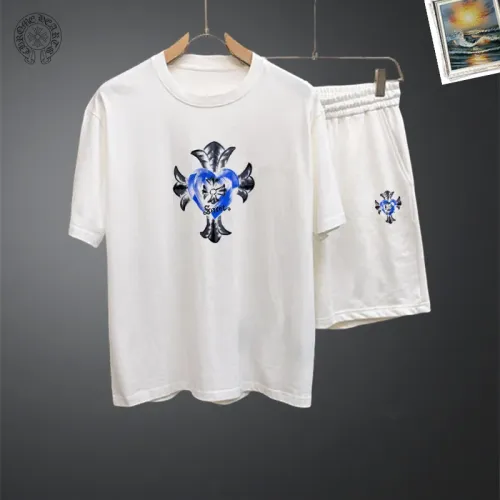 Wholesale Chrome Hearts Tracksuits Short Sleeved For Men #1437668 $48.00 USD, Wholesale Quality Replica Chrome Hearts Tracksuits