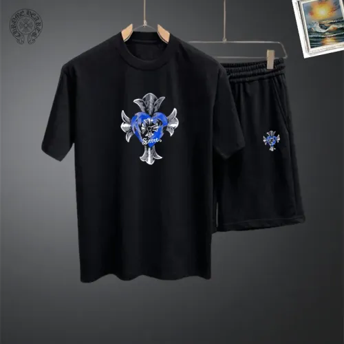 Wholesale Chrome Hearts Tracksuits Short Sleeved For Men #1437669 $48.00 USD, Wholesale Quality Replica Chrome Hearts Tracksuits