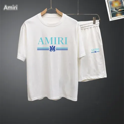 Wholesale Amiri Tracksuits Short Sleeved For Men #1437671 $48.00 USD, Wholesale Quality Replica Amiri Tracksuits