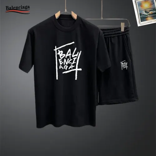 Wholesale Balenciaga Fashion Tracksuits Short Sleeved For Men #1437693 $48.00 USD, Wholesale Quality Replica Balenciaga Fashion Tracksuits