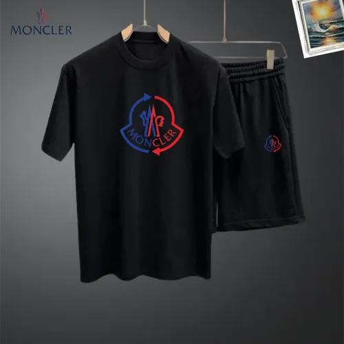 Wholesale Moncler Tracksuits Short Sleeved For Men #1437699 $48.00 USD, Wholesale Quality Replica Moncler Tracksuits
