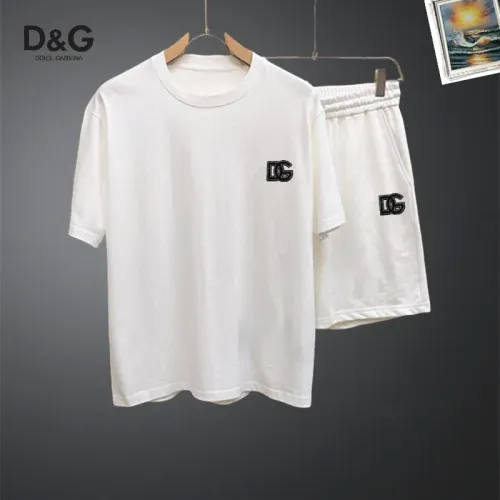 Wholesale Dolce &amp; Gabbana D&amp;G Tracksuits Short Sleeved For Men #1437705 $48.00 USD, Wholesale Quality Replica Dolce &amp; Gabbana D&amp;G Tracksuits