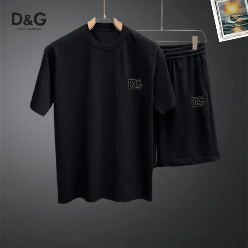 Wholesale Dolce &amp; Gabbana D&amp;G Tracksuits Short Sleeved For Men #1437706 $48.00 USD, Wholesale Quality Replica Dolce &amp; Gabbana D&amp;G Tracksuits