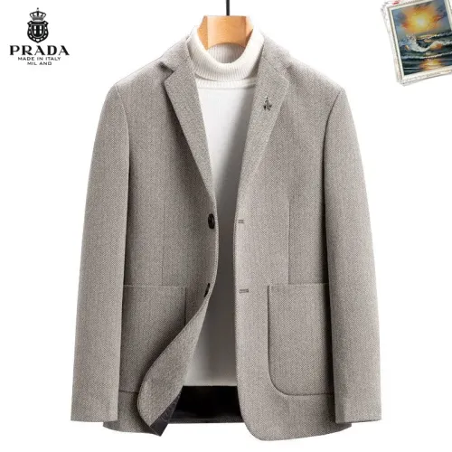 Wholesale Prada Jackets Long Sleeved For Men #1437718 $68.00 USD, Wholesale Quality Replica Prada Jackets