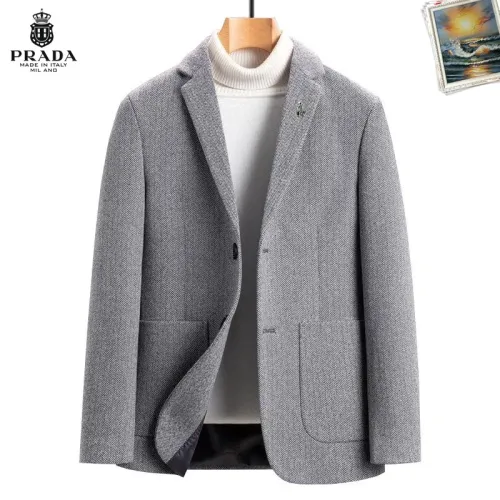 Wholesale Prada Jackets Long Sleeved For Men #1437719 $68.00 USD, Wholesale Quality Replica Prada Jackets