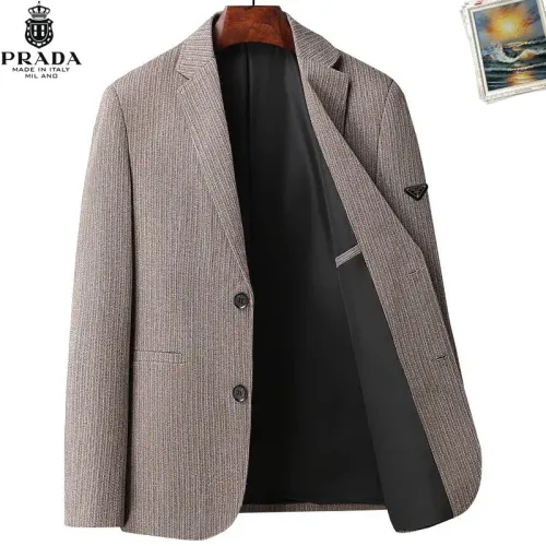 Wholesale Prada Jackets Long Sleeved For Men #1437734 $68.00 USD, Wholesale Quality Replica Prada Jackets