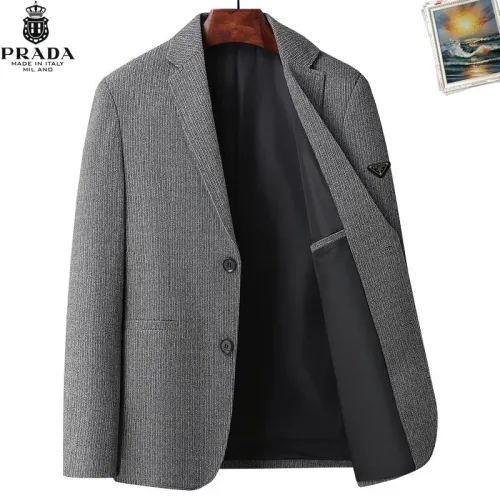 Wholesale Prada Jackets Long Sleeved For Men #1437735 $68.00 USD, Wholesale Quality Replica Prada Jackets