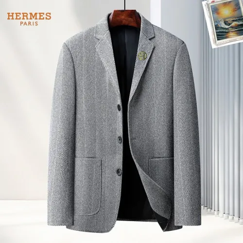 Wholesale Hermes Jackets Long Sleeved For Men #1437741 $68.00 USD, Wholesale Quality Replica Hermes Jackets