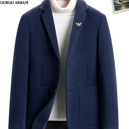 Wholesale Armani Jackets Long Sleeved For Men #1437754 $68.00 USD, Wholesale Quality Replica Armani Jackets