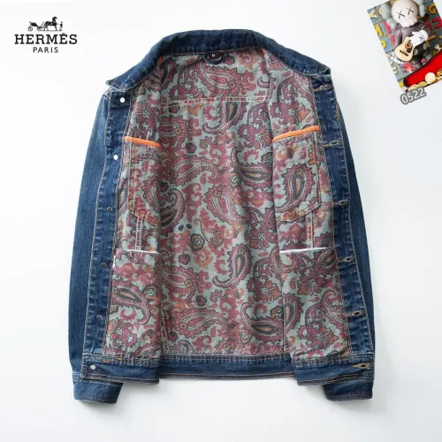 Replica Hermes Jackets Long Sleeved For Men #1437760 $60.00 USD for Wholesale