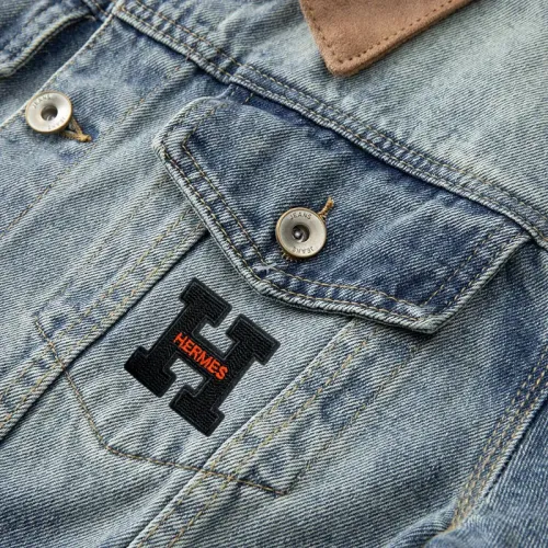 Replica Hermes Jackets Long Sleeved For Men #1437780 $60.00 USD for Wholesale
