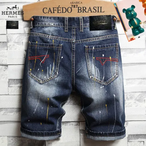 Replica Hermes Jeans For Men #1437790 $40.00 USD for Wholesale
