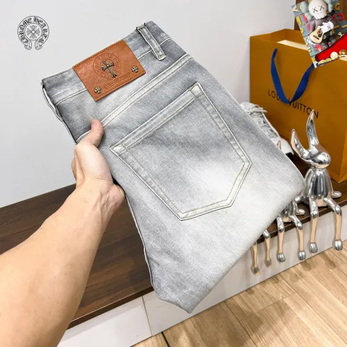 Wholesale Chrome Hearts Jeans For Men #1437805 $48.00 USD, Wholesale Quality Replica Chrome Hearts Jeans