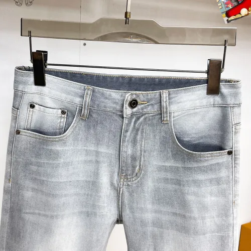 Replica Chrome Hearts Jeans For Men #1437805 $48.00 USD for Wholesale
