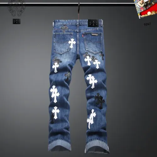 Replica Chrome Hearts Jeans For Men #1437830 $48.00 USD for Wholesale