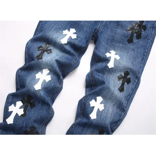 Replica Chrome Hearts Jeans For Men #1437830 $48.00 USD for Wholesale