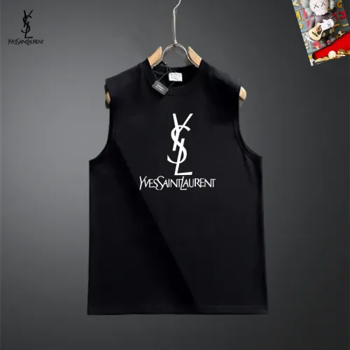 Wholesale Yves Saint Laurent YSL T-shirts Sleeveless For Unisex #1437847 $25.00 USD, Wholesale Quality Replica Yves Saint Laurent YSL T-shirts