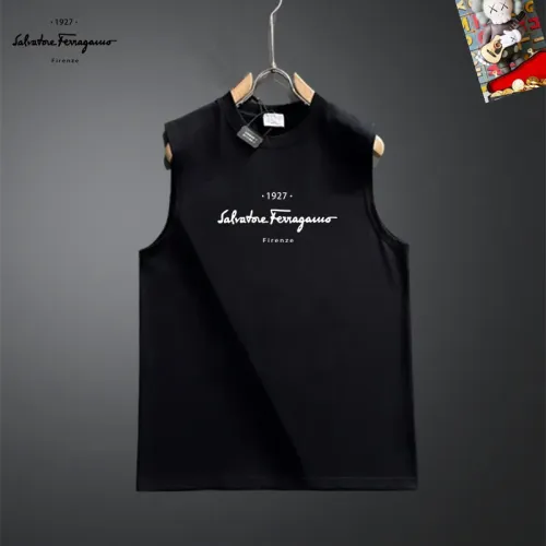 Wholesale Salvatore Ferragamo T-Shirts Sleeveless For Unisex #1437863 $25.00 USD, Wholesale Quality Replica Salvatore Ferragamo T-Shirts