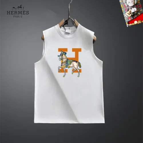 Wholesale Hermes T-Shirts Sleeveless For Unisex #1437868 $25.00 USD, Wholesale Quality Replica Hermes T-Shirts