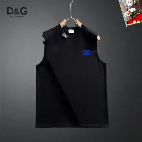 Wholesale Dolce &amp; Gabbana D&amp;G T-Shirts Sleeveless For Unisex #1437887 $25.00 USD, Wholesale Quality Replica Dolce &amp; Gabbana D&amp;G T-Shirts