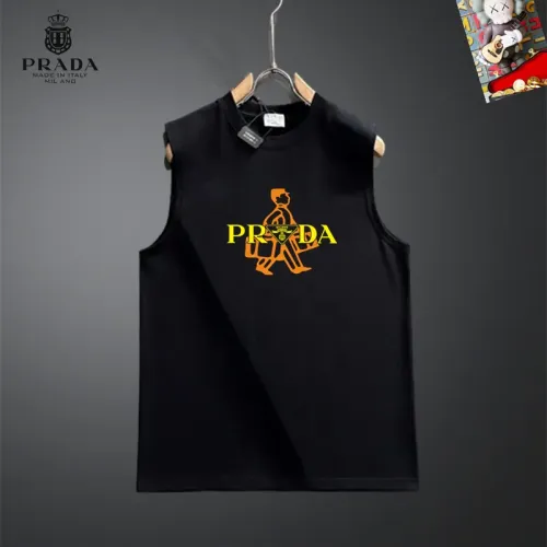 Wholesale Prada T-Shirts Sleeveless For Unisex #1437891 $25.00 USD, Wholesale Quality Replica Prada T-Shirts