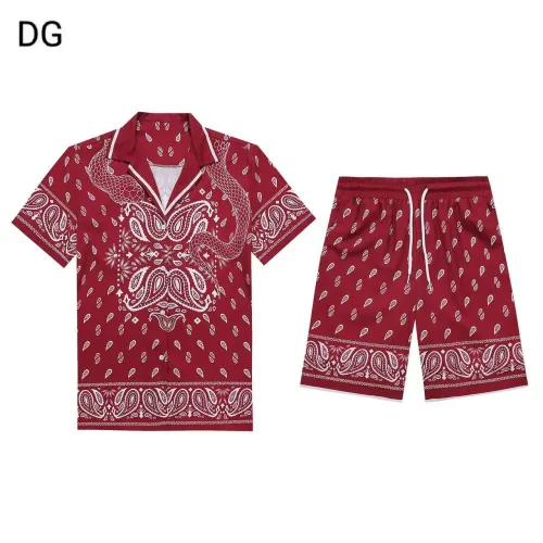 Wholesale Dolce &amp; Gabbana D&amp;G Tracksuits Short Sleeved For Men #1437892 $52.00 USD, Wholesale Quality Replica Dolce &amp; Gabbana D&amp;G Tracksuits