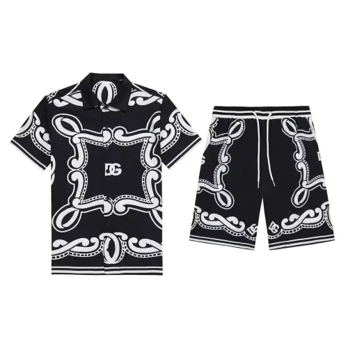 Wholesale Dolce &amp; Gabbana D&amp;G Tracksuits Short Sleeved For Men #1437893 $52.00 USD, Wholesale Quality Replica Dolce &amp; Gabbana D&amp;G Tracksuits