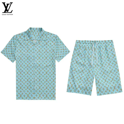 Wholesale Louis Vuitton LV Tracksuits Short Sleeved For Men #1437895 $52.00 USD, Wholesale Quality Replica Louis Vuitton LV Tracksuits