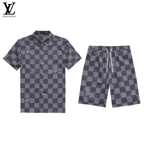 Wholesale Louis Vuitton LV Tracksuits Short Sleeved For Men #1437899 $52.00 USD, Wholesale Quality Replica Louis Vuitton LV Tracksuits