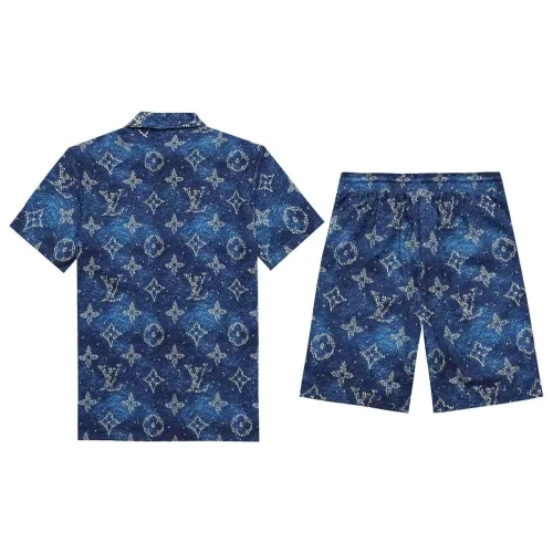 Wholesale Louis Vuitton LV Tracksuits Short Sleeved For Men #1437902 $52.00 USD, Wholesale Quality Replica Louis Vuitton LV Tracksuits