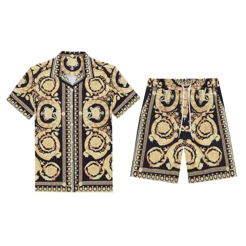 Wholesale Versace Tracksuits Short Sleeved For Men #1437910 $52.00 USD, Wholesale Quality Replica Versace Tracksuits