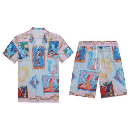 Wholesale Versace Tracksuits Short Sleeved For Men #1437912 $52.00 USD, Wholesale Quality Replica Versace Tracksuits