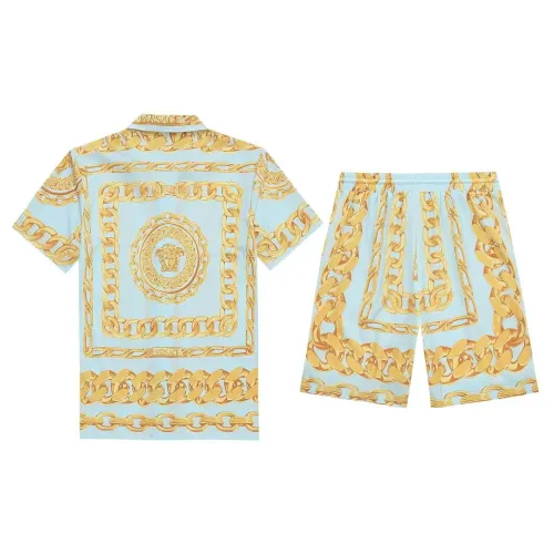 Wholesale Versace Tracksuits Short Sleeved For Men #1437913 $52.00 USD, Wholesale Quality Replica Versace Tracksuits