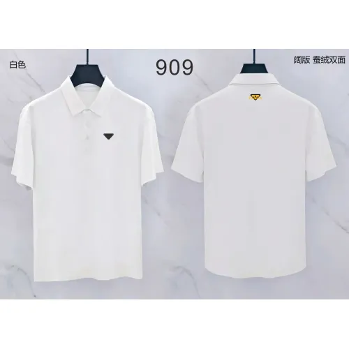 Wholesale Prada T-Shirts Short Sleeved For Men #1437932 $39.00 USD, Wholesale Quality Replica Prada T-Shirts