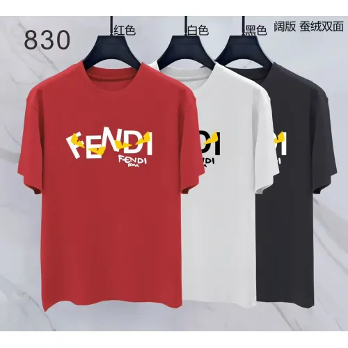 Replica Fendi T-Shirts Short Sleeved For Men #1438024 $38.00 USD for Wholesale
