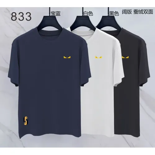 Replica Fendi T-Shirts Short Sleeved For Men #1438033 $38.00 USD for Wholesale