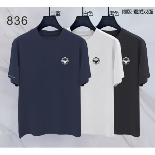 Replica Armani T-Shirts Short Sleeved For Men #1438039 $38.00 USD for Wholesale