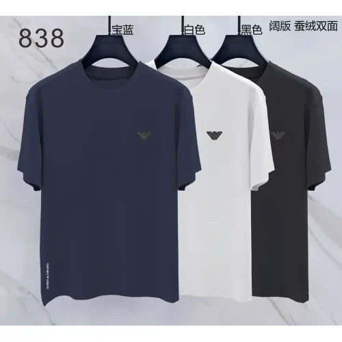 Replica Armani T-Shirts Short Sleeved For Men #1438041 $38.00 USD for Wholesale