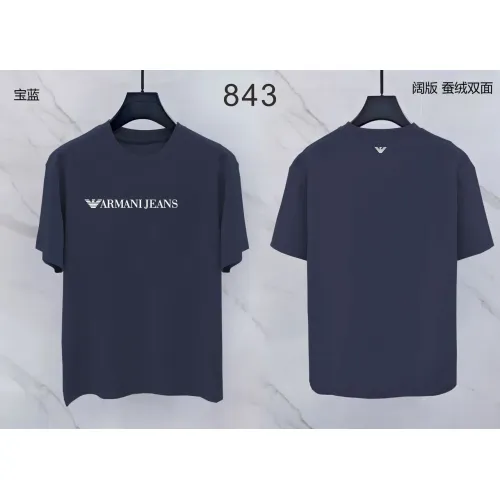 Wholesale Armani T-Shirts Short Sleeved For Men #1438065 $38.00 USD, Wholesale Quality Replica Armani T-Shirts