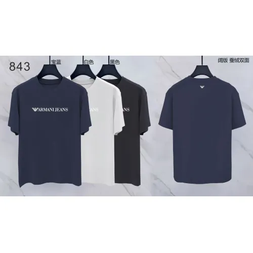 Replica Armani T-Shirts Short Sleeved For Men #1438065 $38.00 USD for Wholesale