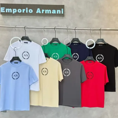 Replica Armani T-Shirts Short Sleeved For Men #1438109 $32.00 USD for Wholesale