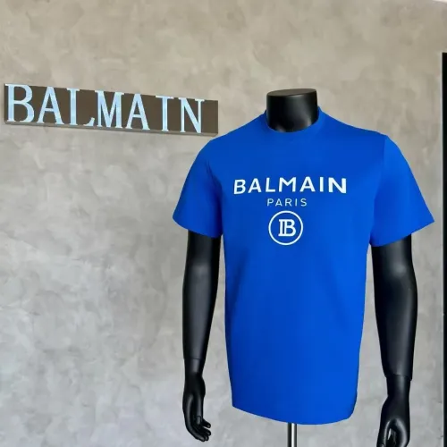Wholesale Balmain T-Shirts Short Sleeved For Men #1438115 $32.00 USD, Wholesale Quality Replica Balmain T-Shirts