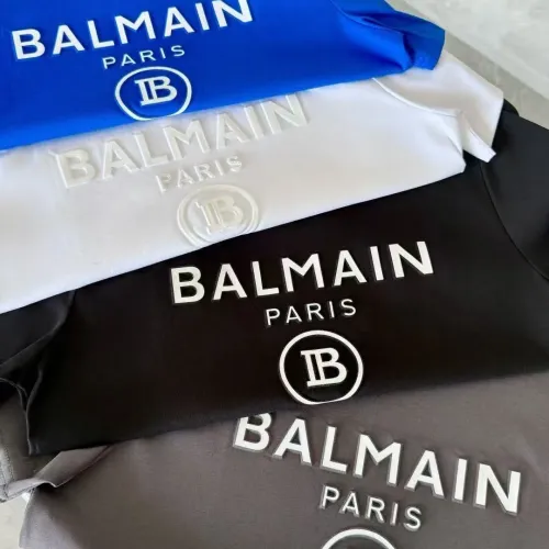 Replica Balmain T-Shirts Short Sleeved For Men #1438115 $32.00 USD for Wholesale