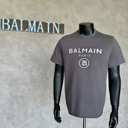 Wholesale Balmain T-Shirts Short Sleeved For Men #1438116 $32.00 USD, Wholesale Quality Replica Balmain T-Shirts